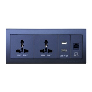 BUC310BL 멀티아웃렛(블루) 유니버셜콘센트+ 인터넷+USB충전